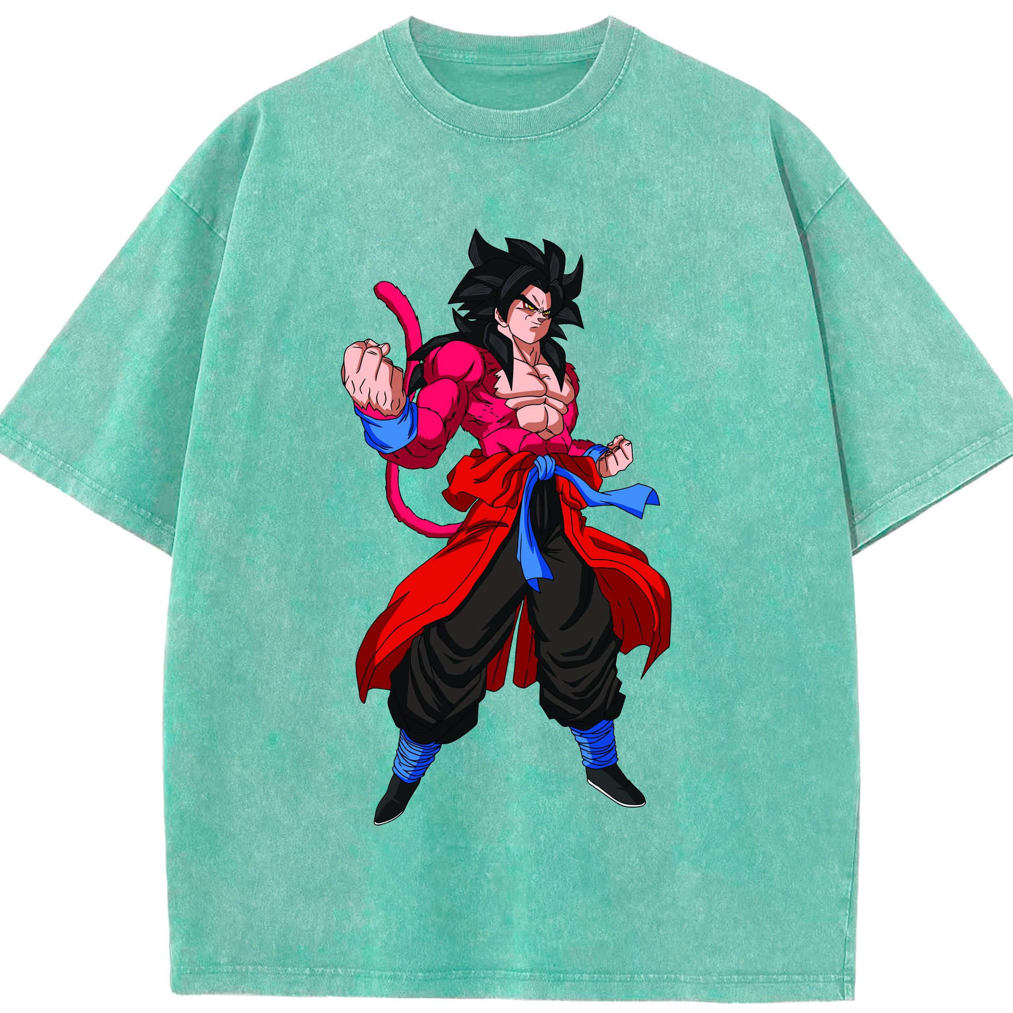 ドラゴンボール 孫悟空（そん ごくう）Son Goku カカロット DRAGON BALL Kakarotto 綿100% ヴィンテージ風 半袖Tシャツ（フロントプリント）